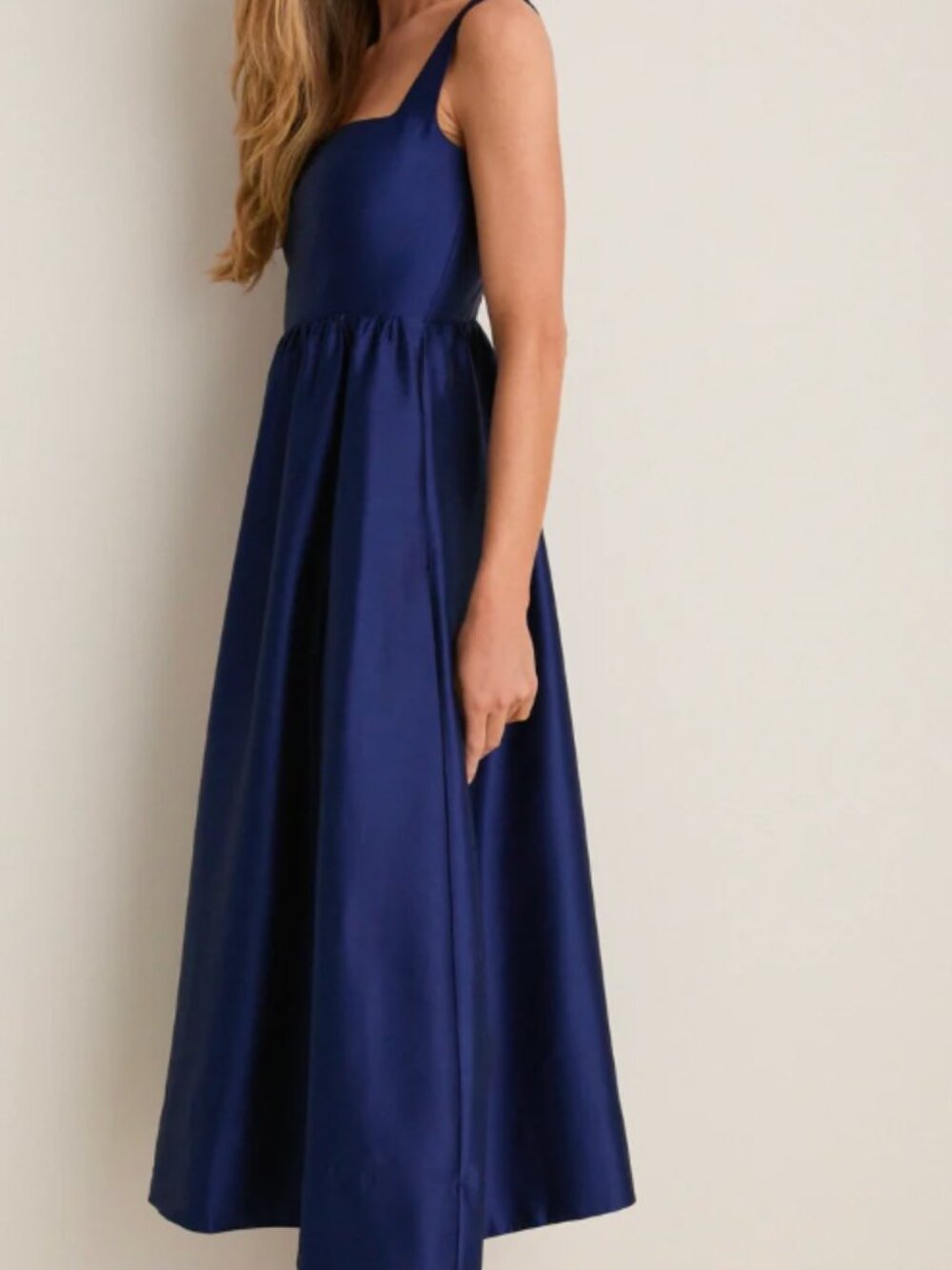 Tuckernuck Navy Dupioni Esme Dress Size Medium